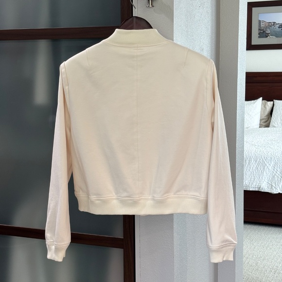 Kut from the Kloth "Camilla" Bomber Jacket - Winter White/Ivory Size L - Picture 5 of 12